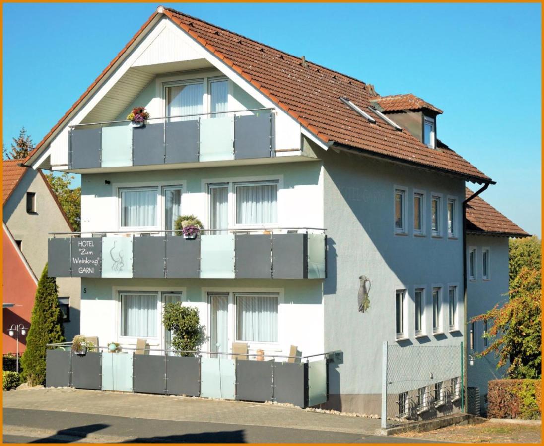 Hotel-Garni 'Zum Weinkrug' ซอมเมอร์เฮาเซน ภายนอก รูปภาพ
